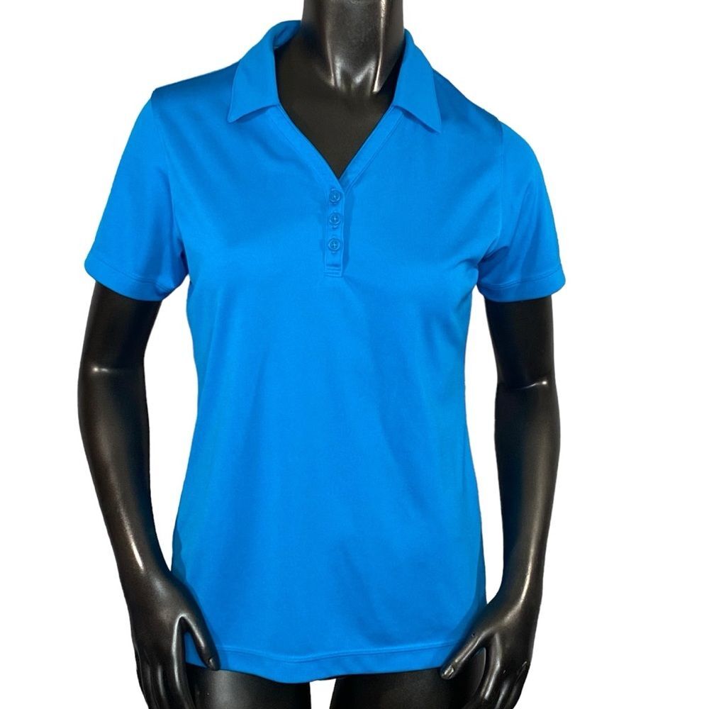 Sport-Tek Women's Polo Shirt Size Small Blue Color Breathable Golf Wear